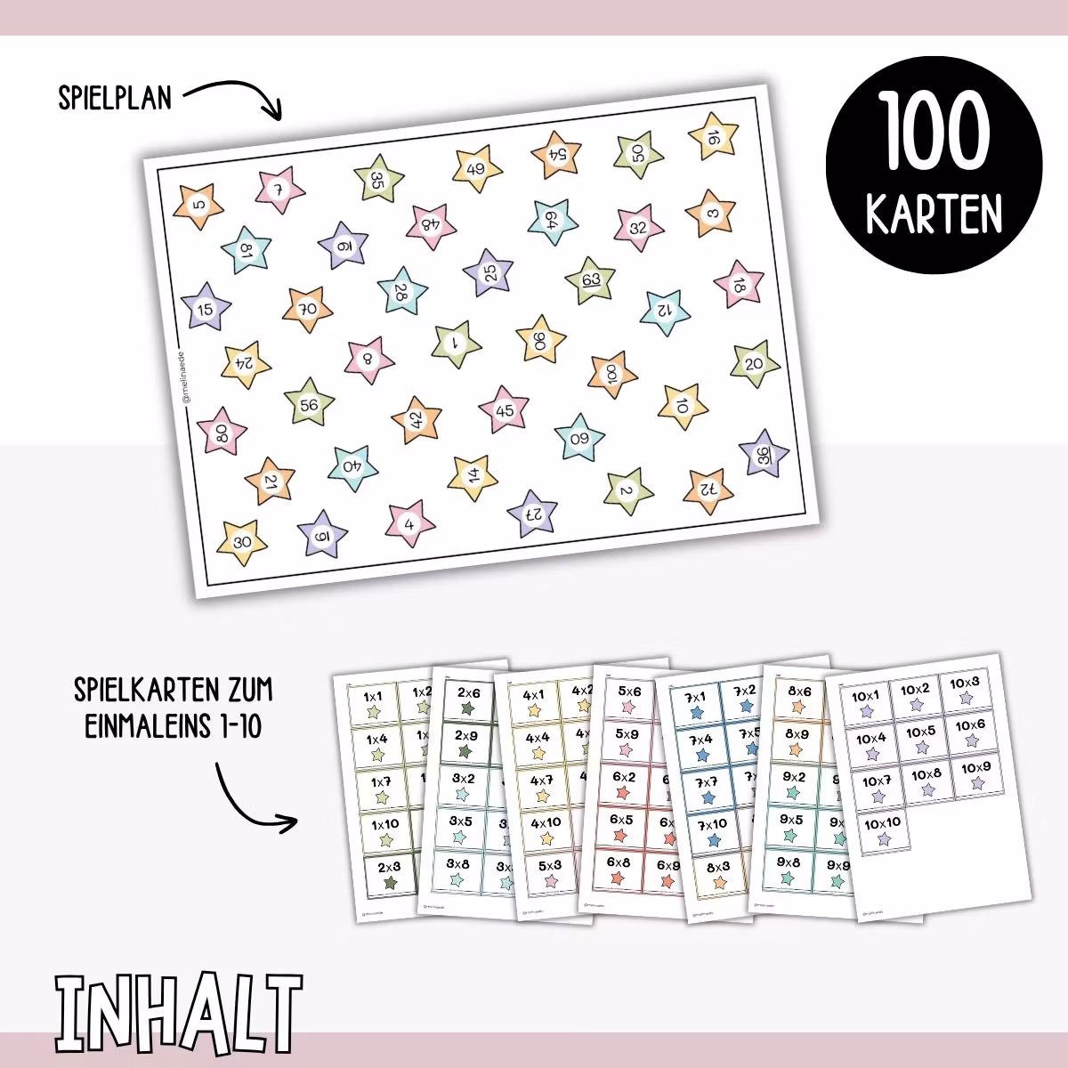 Rechnen & Finden (Einmaleins 1-10) - Mathespiel zur Multiplikation
