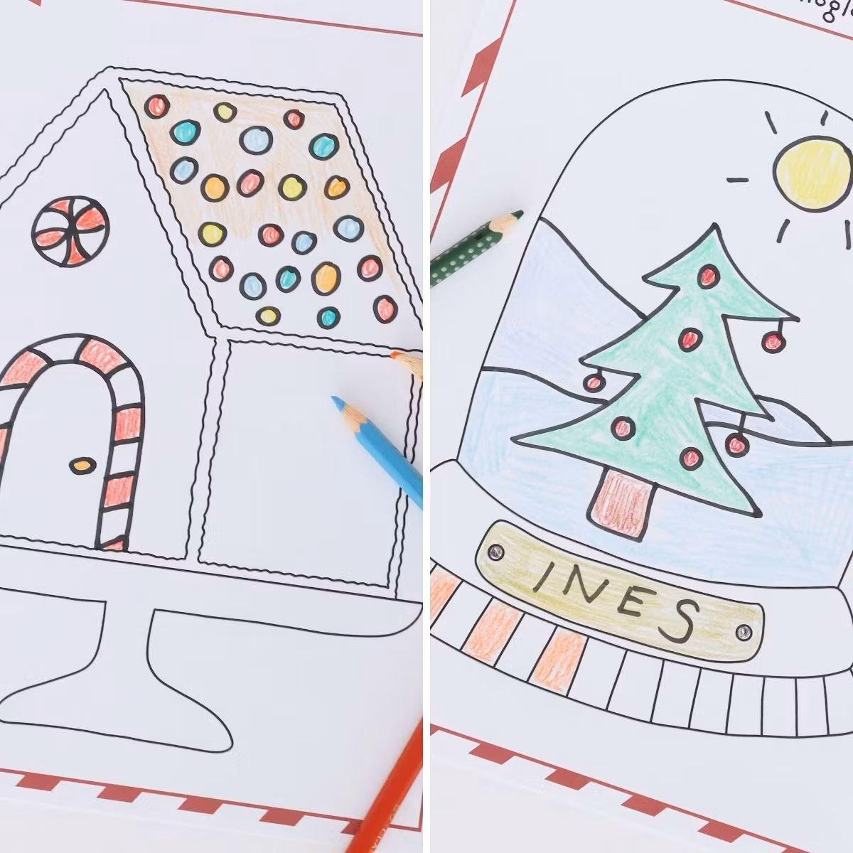Kreative Wichtelbriefe - Adventskalender zum Fertigzeichnen