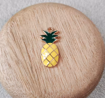 Berlock - Emaljerad ananas