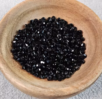Strass diamantformade - svarta 3 mm