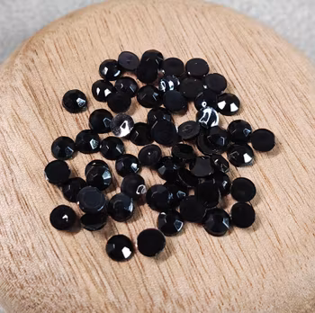 Rhinestones svarta - 3-4 mm mix