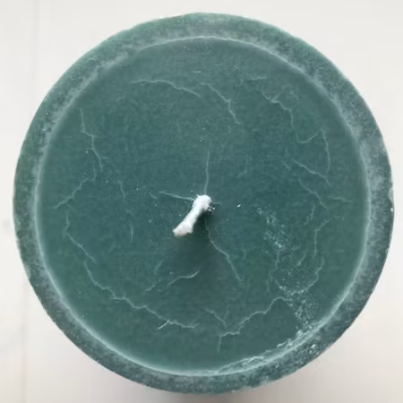 Blockljus Lyx - Antikgrön - Ø7X11 cm - 46h