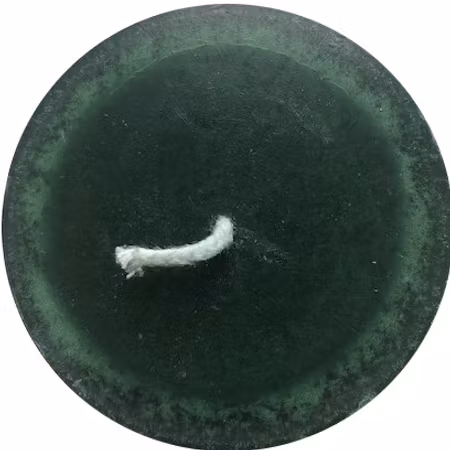 Blockljus Lyx - Mörkgrön - Ø7X11 cm - 46h