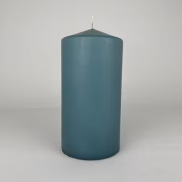 Blockljus - Duvblå - Ø7.5X15 cm - 80h