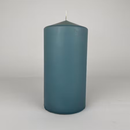Blockljus - Duvblå - Ø7.5X15 cm - 80h