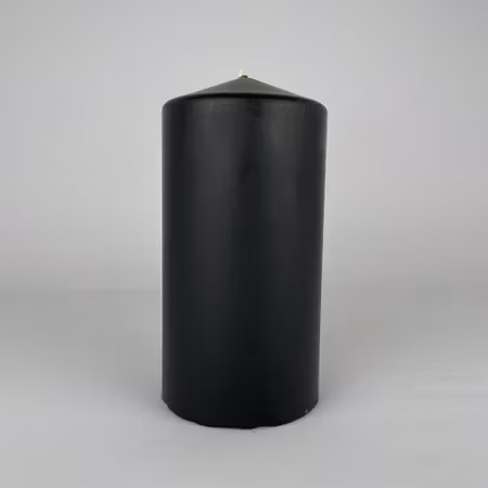 Blockljus - Svart - Ø7.5X15 cm - 80h