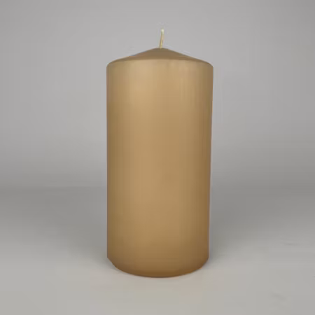 Blockljus - Ljusbeige - Ø7.5X15 cm - 80h