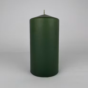 Blockljus - Antikgrön - Ø7.5X15 cm - 80h