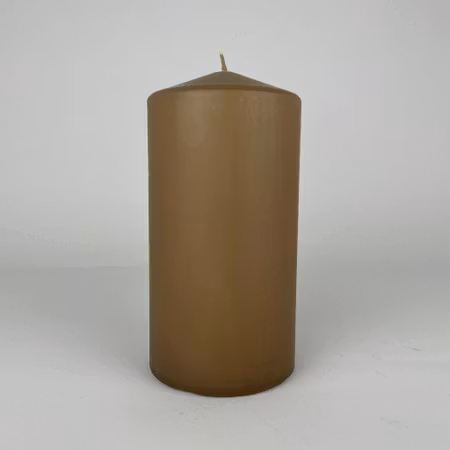 Blockljus - Beige - Ø7.5X15 cm - 80h