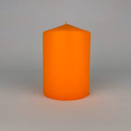 Blockljus - Apelsin - Ø7.5X11 cm - 42h