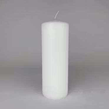 Blockljus - Vit - Ø7X20 cm - 76h