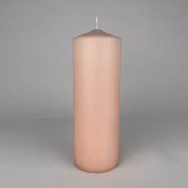 Blockljus - Dimrosa - Ø7X20 cm - 76h