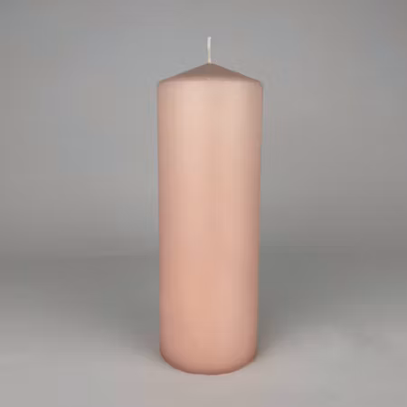 Blockljus - Dimrosa - Ø7X20 cm - 76h