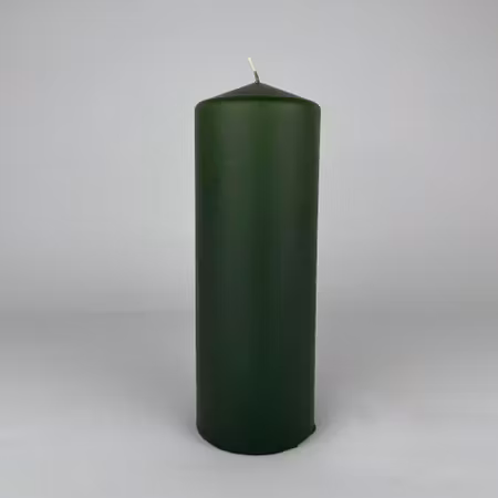 Blockljus - Antikgrön - Ø7X20 cm - 76h