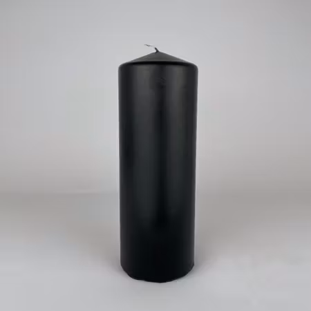 Blockljus - Svart - Ø7X20 cm - 76h