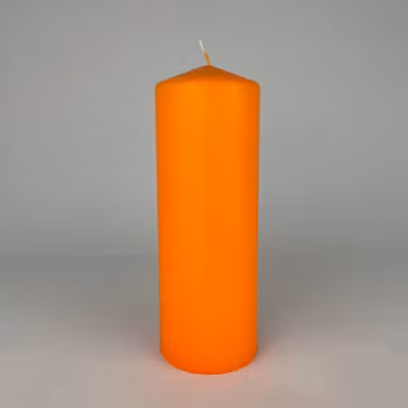 Blockljus - Apelsin - Ø7X20 cm - 76h
