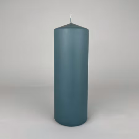 Blockljus - Duvblå - Ø7X20 cm - 76h