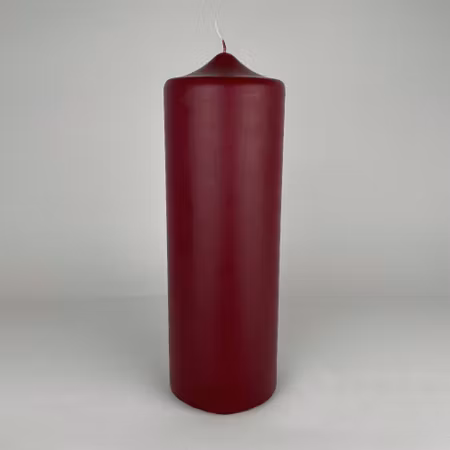Blockljus - Vinröd - Ø10X30 cm - 215h