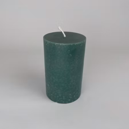 Blockljus Lyx - Antikgrön - Ø7X11 cm - 46h