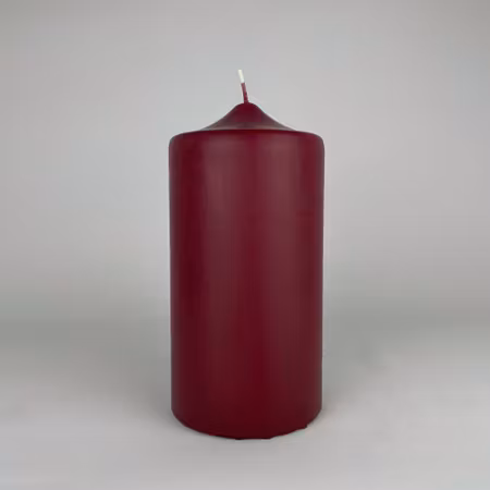 Blockljus - Vinröd - Ø10X20 cm - 140h
