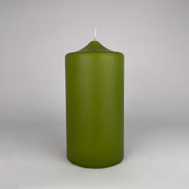 Blockljus - Lindgrön - Ø10X20 cm - 140h