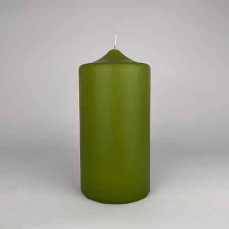 Blockljus - Lindgrön - Ø10X20 cm - 140h