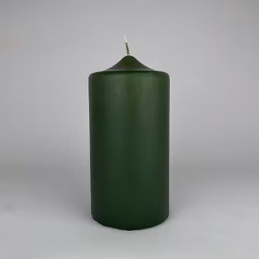Blockljus - Mossgrön - Ø10X20 cm - 140h