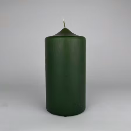 Blockljus - Mossgrön - Ø10X20 cm - 140h