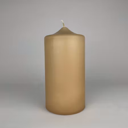Blockljus - Ljusbeige - Ø10X20 cm - 140h