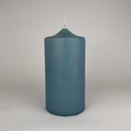 Blockljus - Duvblå - Ø10X20 cm - 140h
