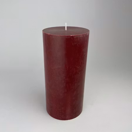 Blockljus Lyx - Vinröd - Ø9.6X20 cm - 120h