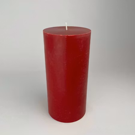 Blockljus Lyx - Mörkröd - Ø9.6X20 cm - 120h