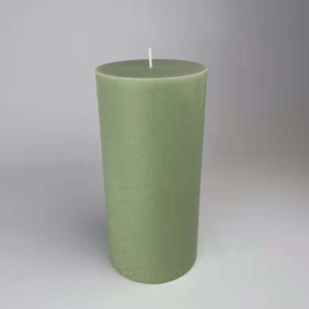 Blockljus Lyx - Ljusgrön - Ø9.6X20 cm - 120h