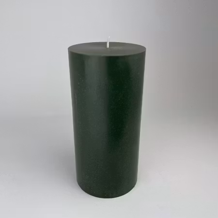 Blockljus Lyx - Mörkgrön - Ø9.6X20 cm - 120h