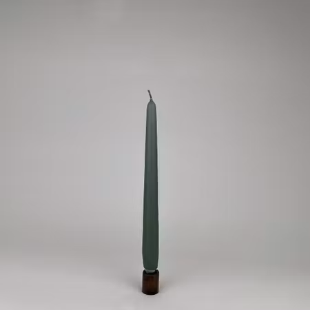 Antikljus - Antikgrön - 25 cm - 7h