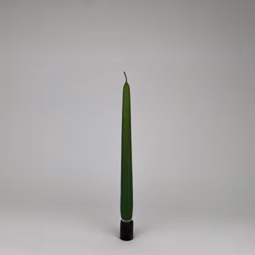 Antikljus - Mossgrön - 25 cm - 7h