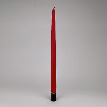 Antikljus - Mörkröd - 35 cm - 10h