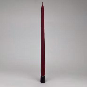 Antikljus - Vinröd - 35 cm - 10h