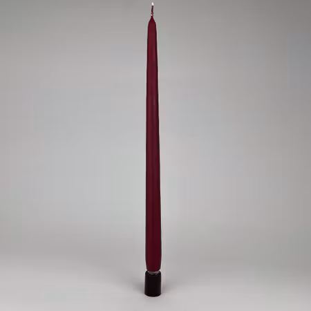 Antikljus - Vinröd - 35 cm - 10h