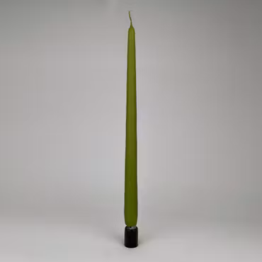 Antikljus - Lindgrön - 35 cm - 10h