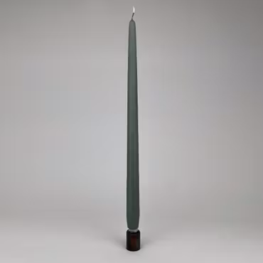 Antikljus - Antikgrön - 35 cm - 10h