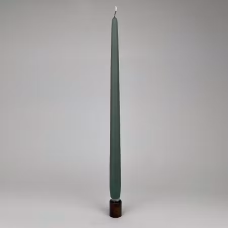 Antikljus - Antikgrön - 35 cm - 10h