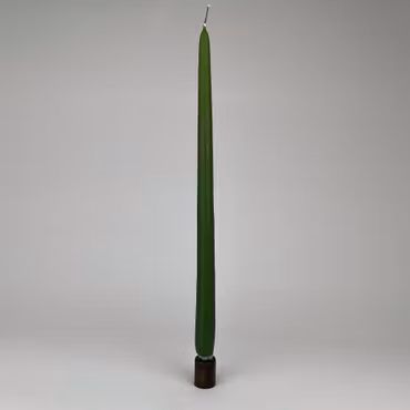 Antikljus - Mossgrön - 35 cm - 10h
