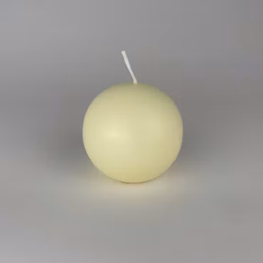Klotljus - Elfenben - Ø8 cm - 32h