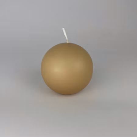 Klotljus - Ljusbeige - Ø8 cm - 32h