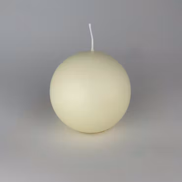Klotljus - Elfenben - Ø10 cm - 45h