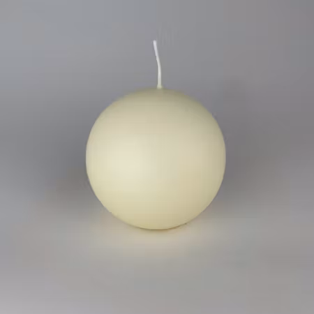 Klotljus - Elfenben - Ø10 cm - 45h