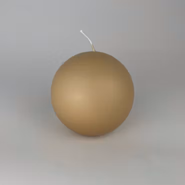 Klotljus - Ljusbeige - Ø10 cm - 45h
