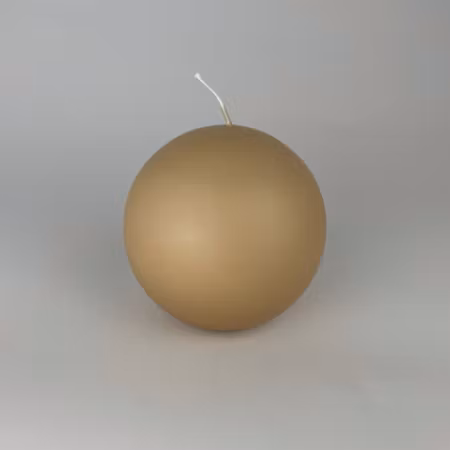 Klotljus - Ljusbeige - Ø10 cm - 45h