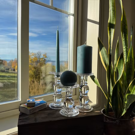 Klotljus - Duvblå - Ø8 cm - 32h